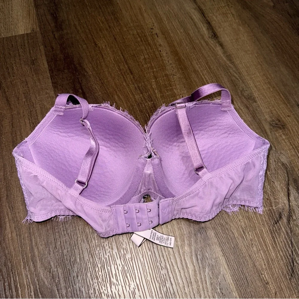 Victorias Secret Dream Angels Lightly Lined Demi Bra Lavender Lace - Picture 3 of 6